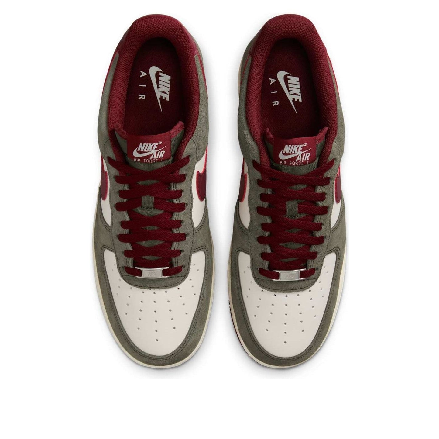 Nike Air Force 1 Low '07 LV8 'Cargo Khaki Pale Ivory Dark Team Red'