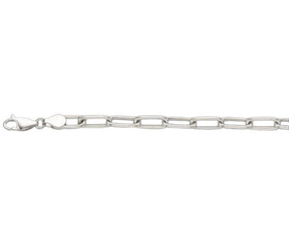 Paperclip Solid White/Yellow/Rose Gold Handmade Bracelet , 6mm, 6.5-10 Inch