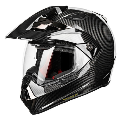 ILM Carbon Fiber Snell M2020D Full Face Motorcycle Adventure Helmet Model L13 — photo 3 of 9
