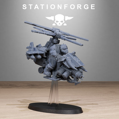 Orkaz Kopters x3 impresos en 3D de StationForge Miniatures