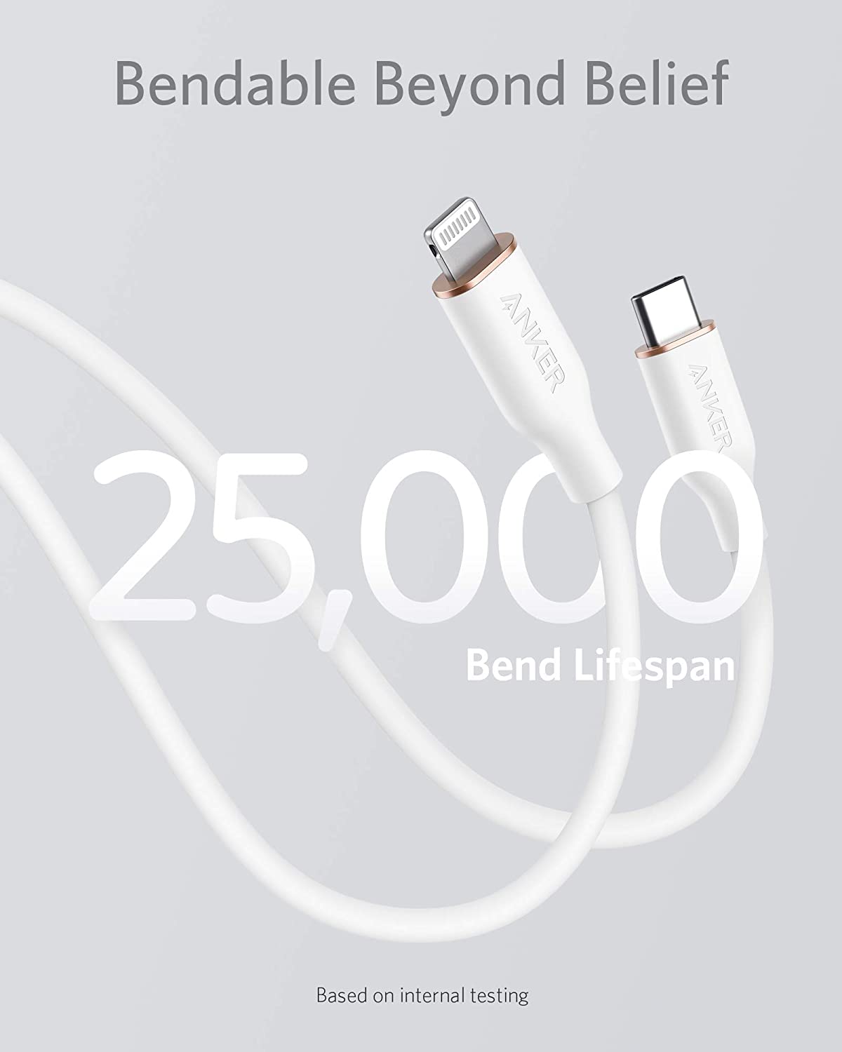 Anker <b>641</b> USB-C to Lightning Cable (Flow, 3 ft Silicone) — photo 10 of 10