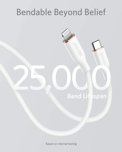 Anker <b>641</b> USB-C to Lightning Cable (Flow, 3 ft Silicone) — photo 10 of 10
