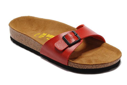 Birkenstock Women's Cherry Red Madrid Flat Sandals