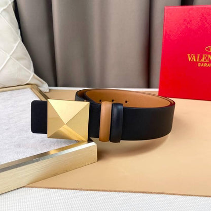 Valentino Garavani One Stud Belt 'Black/Brown'