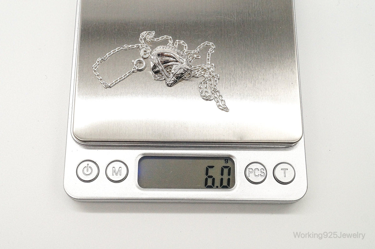 Vintage Horse Lover Sterling Silver Necklace
