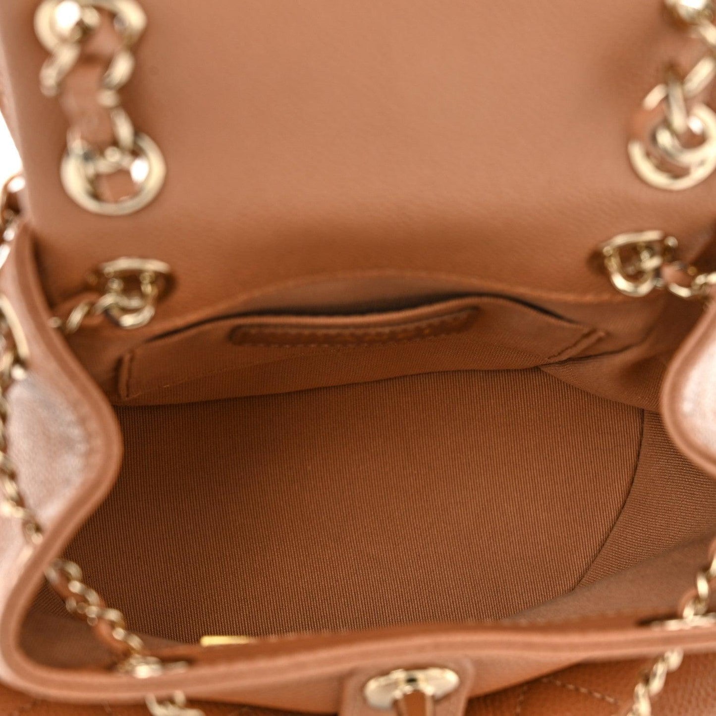 Chanel Shiny Caviar Quilted Small Duma Pockets Drawstring Backpack