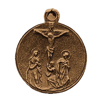 Vintage Bronze Seven Sorrows Medal