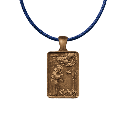 Vintage Bronze St. Francis & St. Chiara Medal
