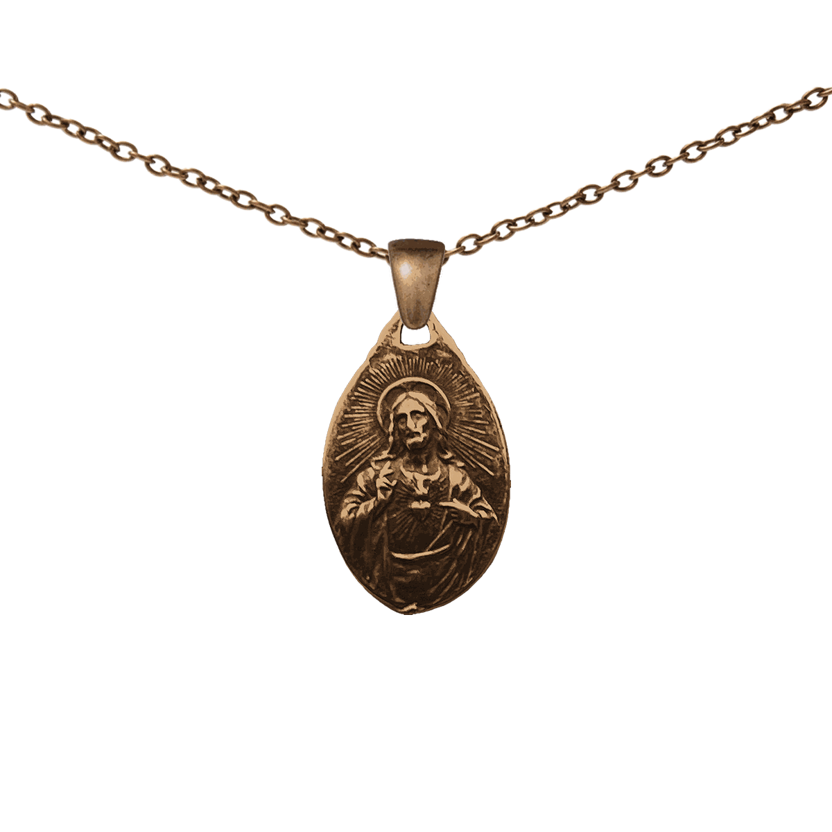 Vintage Bronze Our Lady of Mount Carmel Medal
