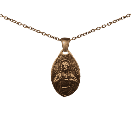 Vintage Bronze Our Lady of Mount Carmel Medal