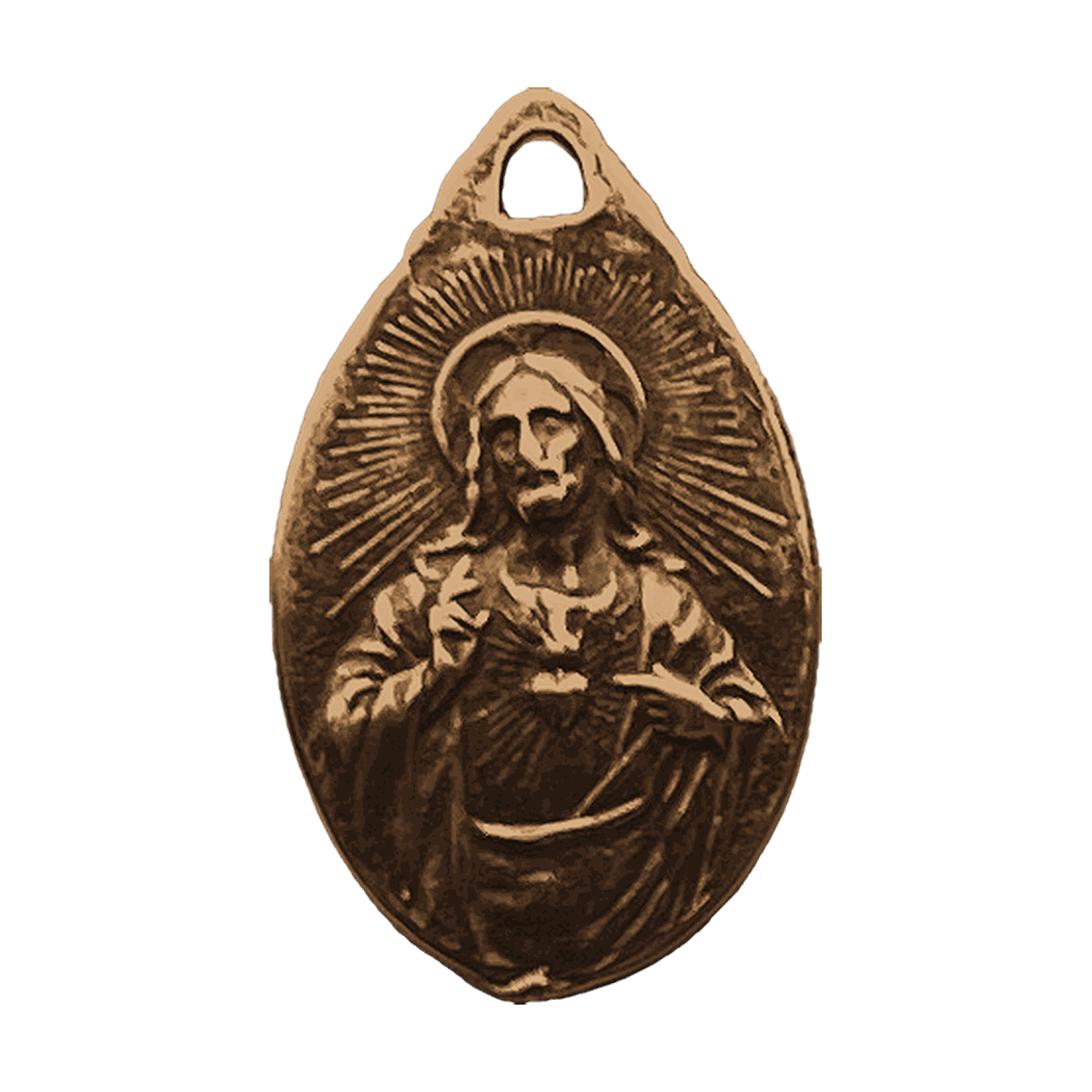 Vintage Bronze Our Lady of Mount Carmel Medal