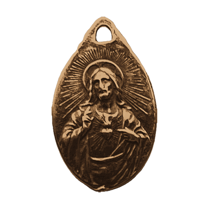 Vintage Bronze Our Lady of Mount Carmel Medal