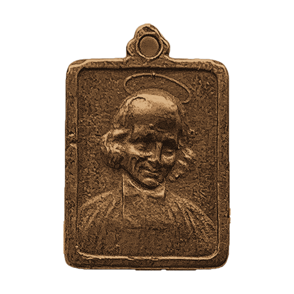 Vintage Bronze St. Philomena and St. John Vianney Medal