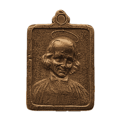 Vintage Bronze St. Philomena and St. John Vianney Medal