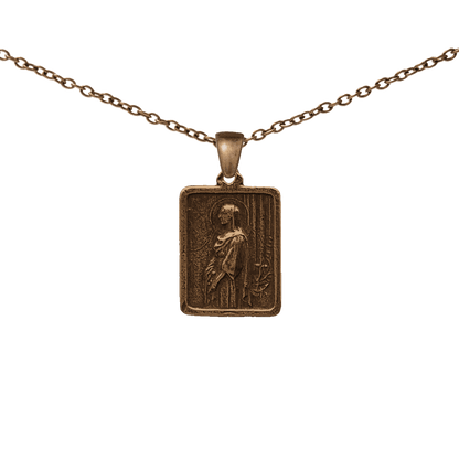 Vintage Bronze St. Philomena and St. John Vianney Medal