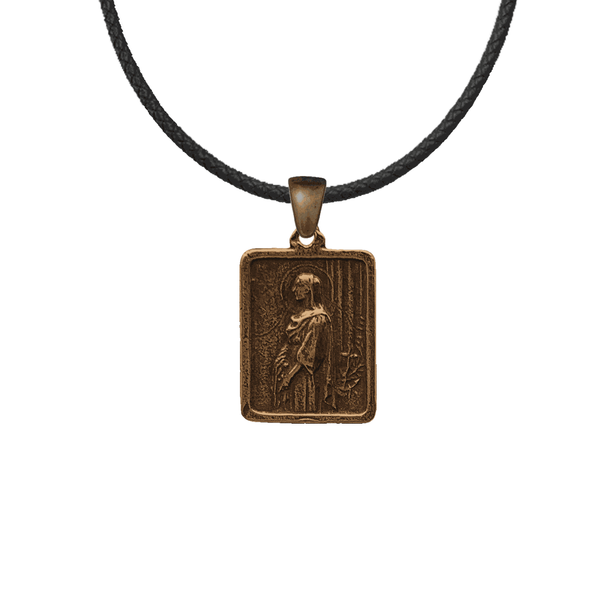 Vintage Bronze St. Philomena and St. John Vianney Medal