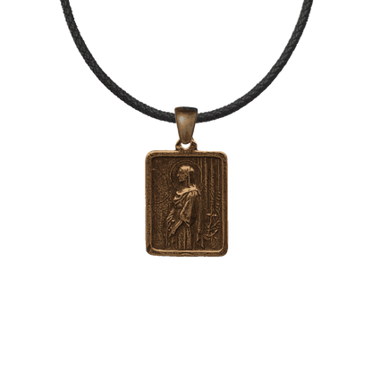 Vintage Bronze St. Philomena and St. John Vianney Medal