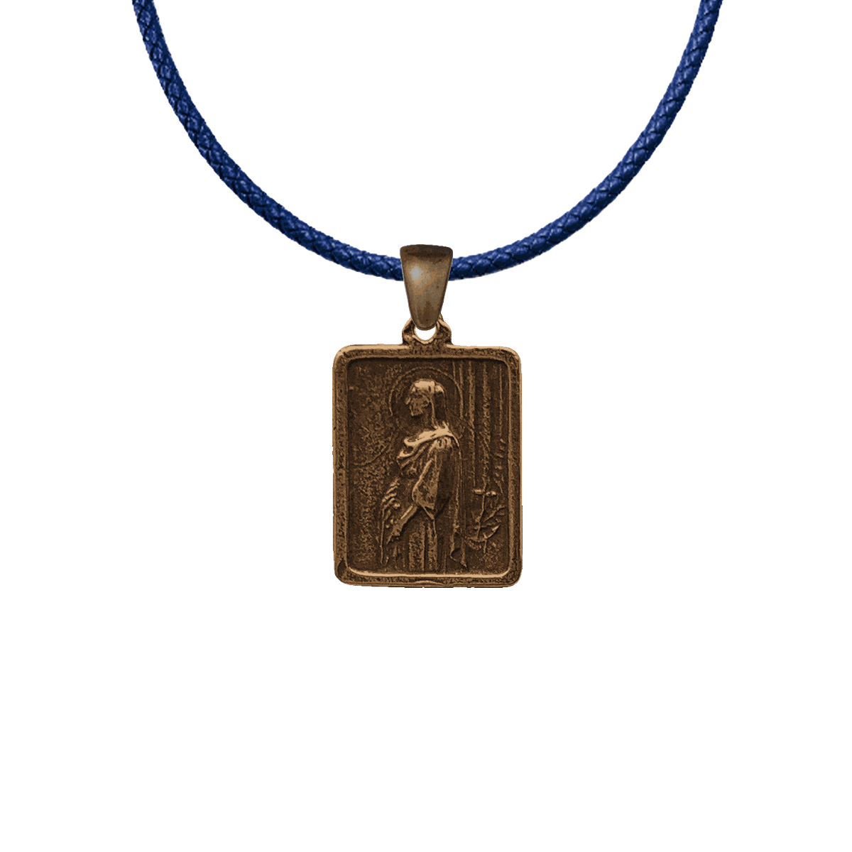 Vintage Bronze St. Philomena and St. John Vianney Medal