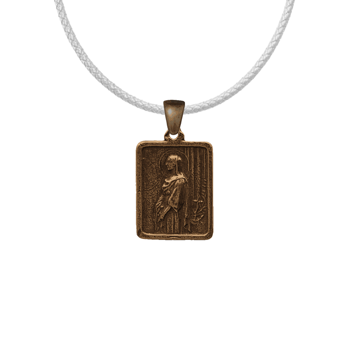 Vintage Bronze St. Philomena and St. John Vianney Medal