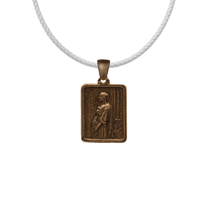Vintage Bronze St. Philomena and St. John Vianney Medal