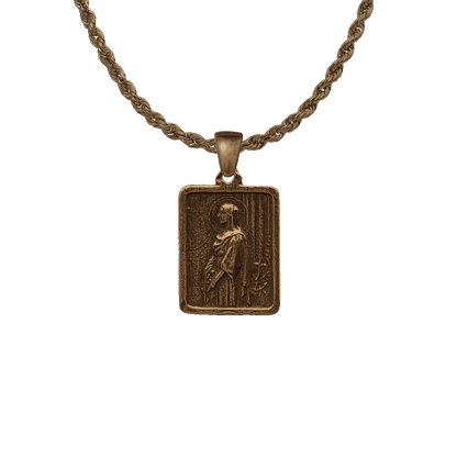 Vintage Bronze St. Philomena and St. John Vianney Medal