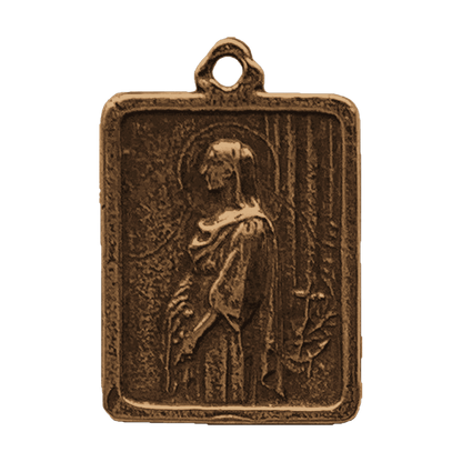 Vintage Bronze St. Philomena and St. John Vianney Medal