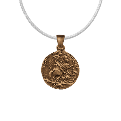 Vintage Bronze St. George and Ancient Sailing Ship Medal