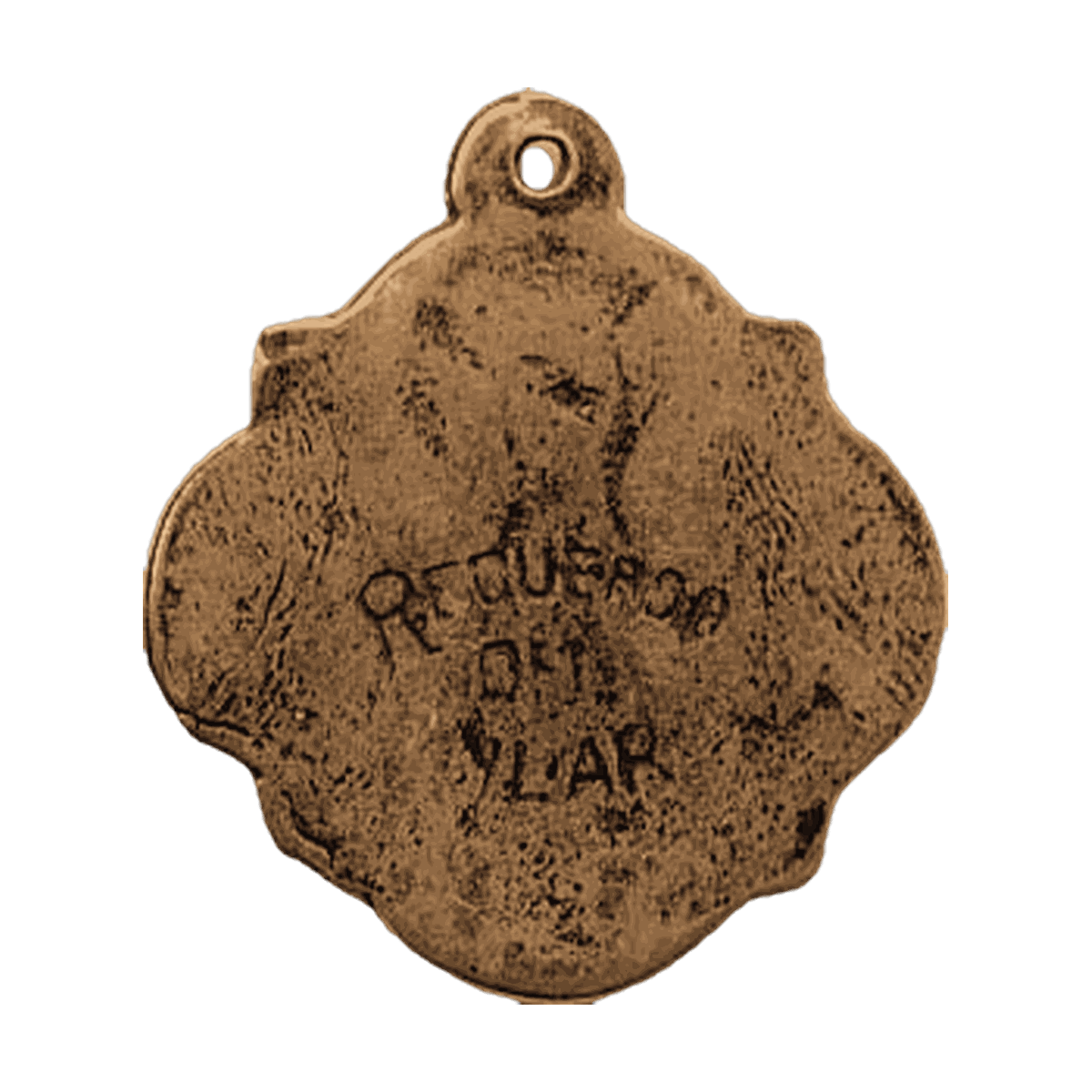 Vintage Bronze Our Lady of the Pillar Medal