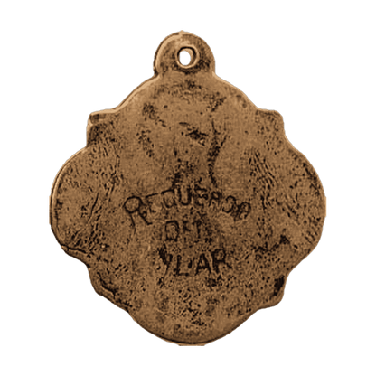 Vintage Bronze Our Lady of the Pillar Medal