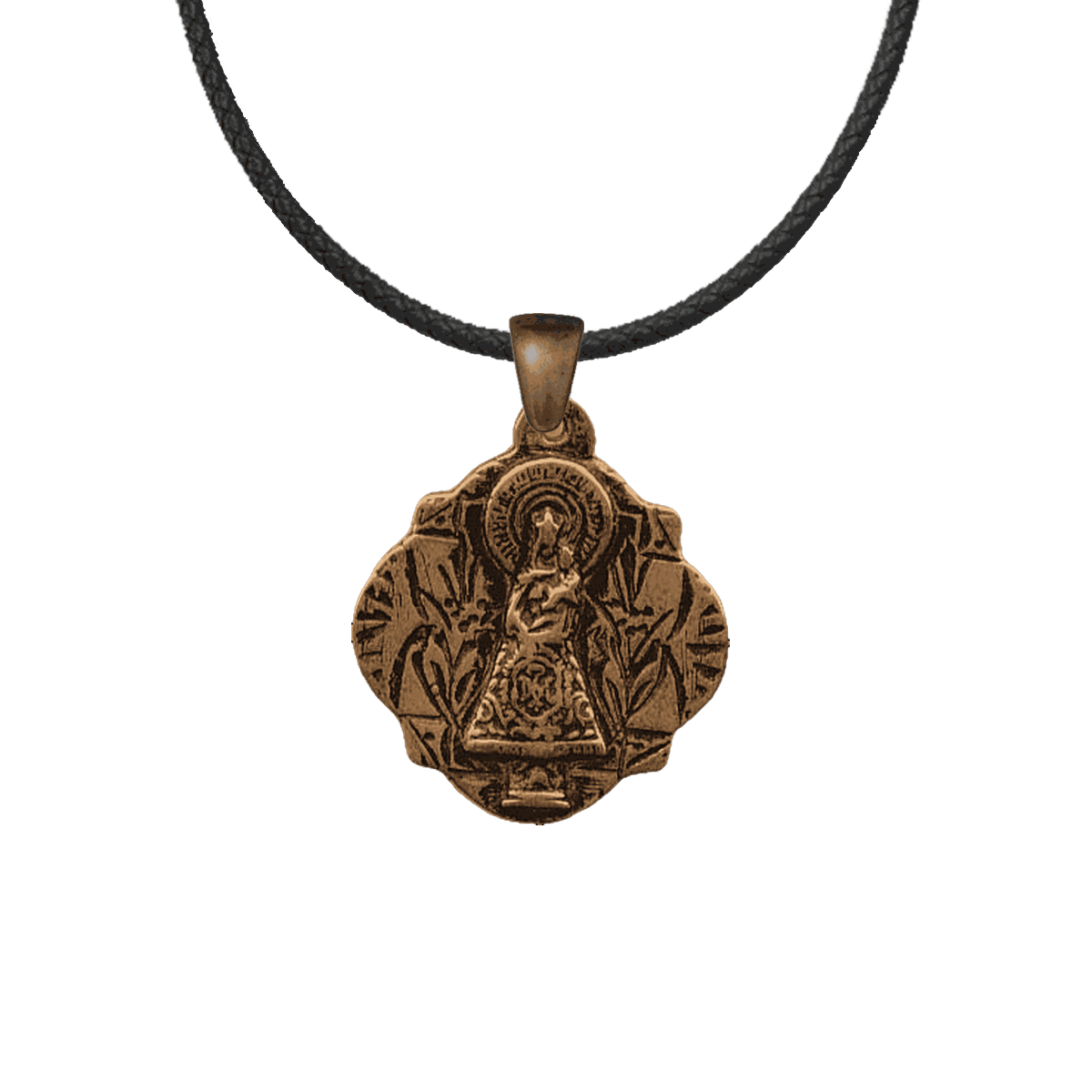 Vintage Bronze Our Lady of the Pillar Medal