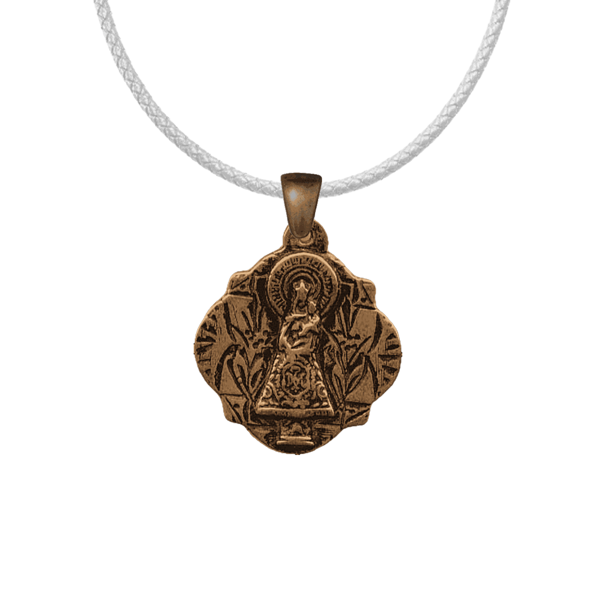 Vintage Bronze Our Lady of the Pillar Medal