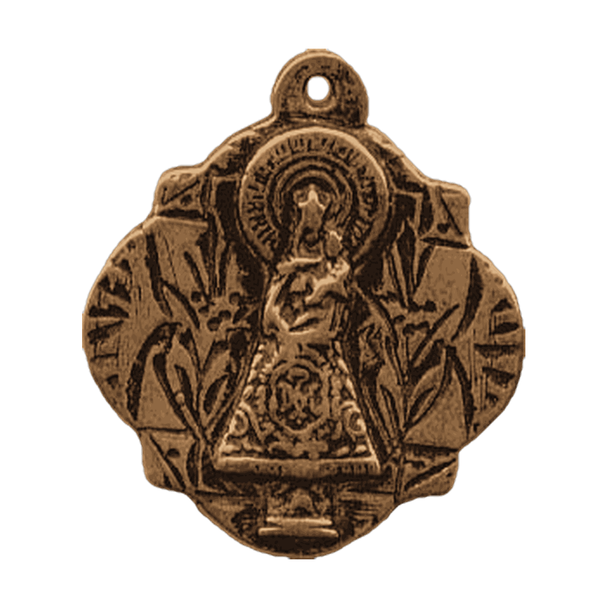 Vintage Bronze Our Lady of the Pillar Medal