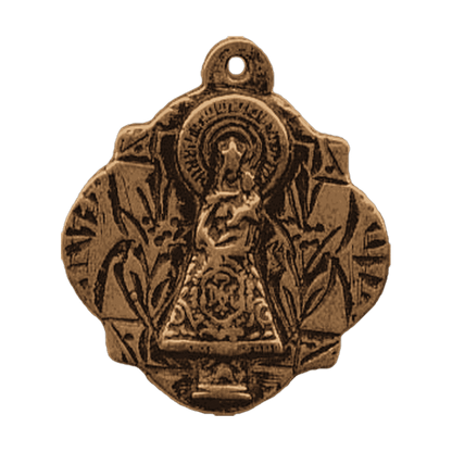 Vintage Bronze Our Lady of the Pillar Medal