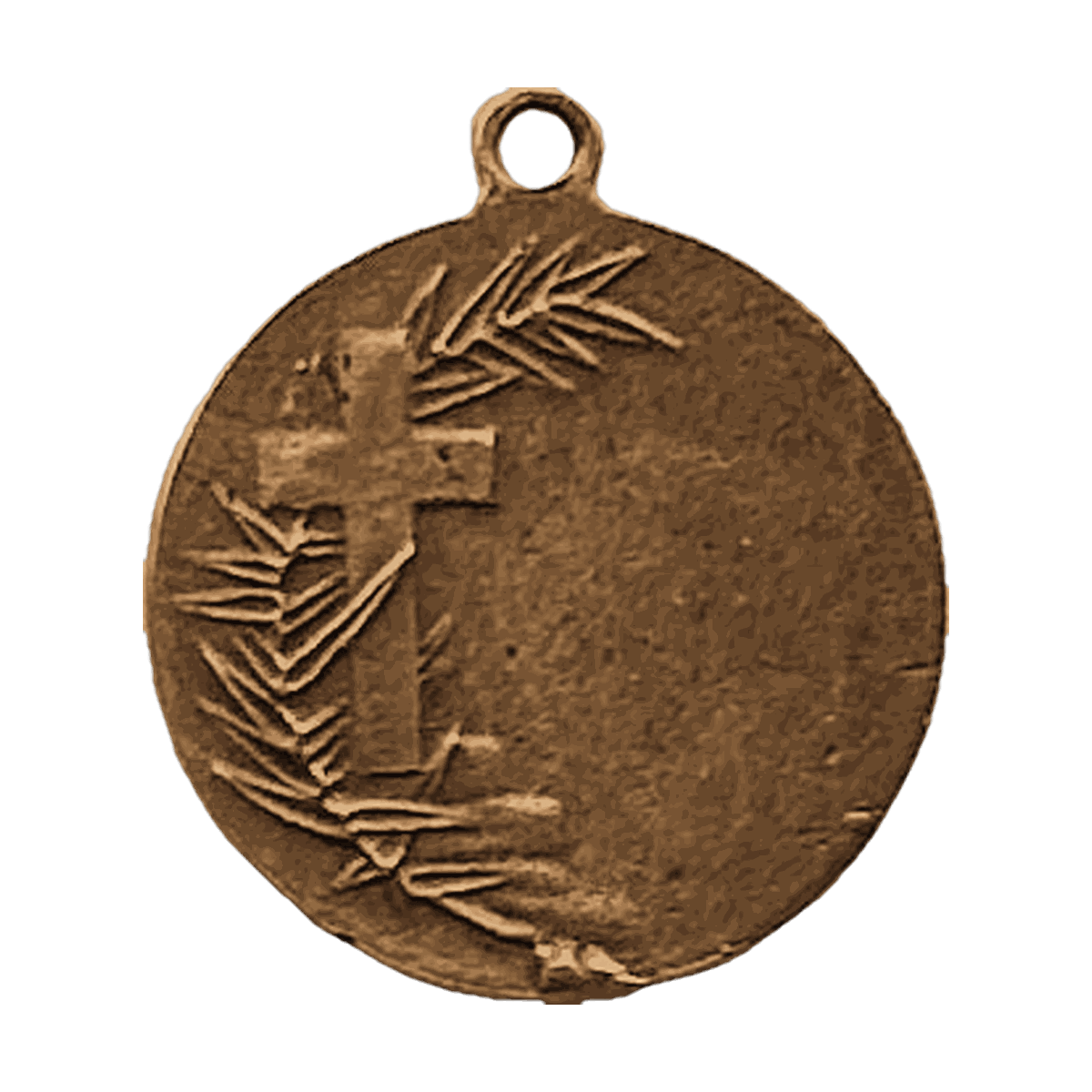 Vintage Bronze St. Patrick with Snakes Medal
