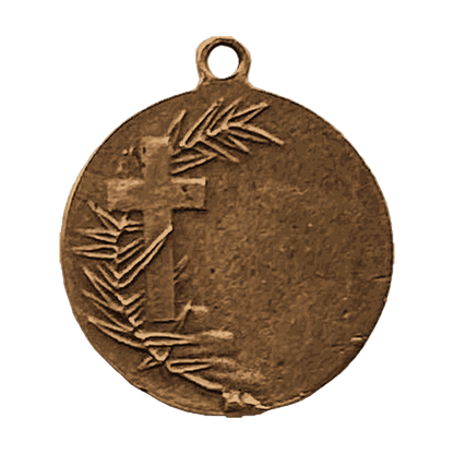 Vintage Bronze St. Patrick with Snakes Medal