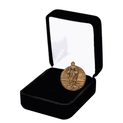 Vintage Bronze St. Patrick with Snakes Medal