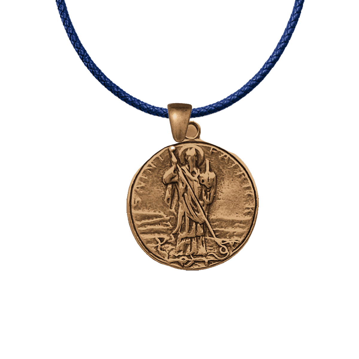 Vintage Bronze St. Patrick with Snakes Medal