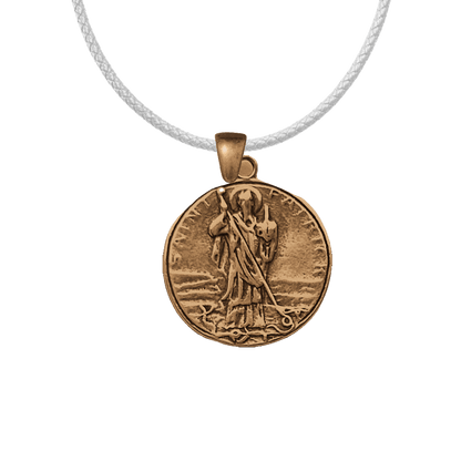 Vintage Bronze St. Patrick with Snakes Medal