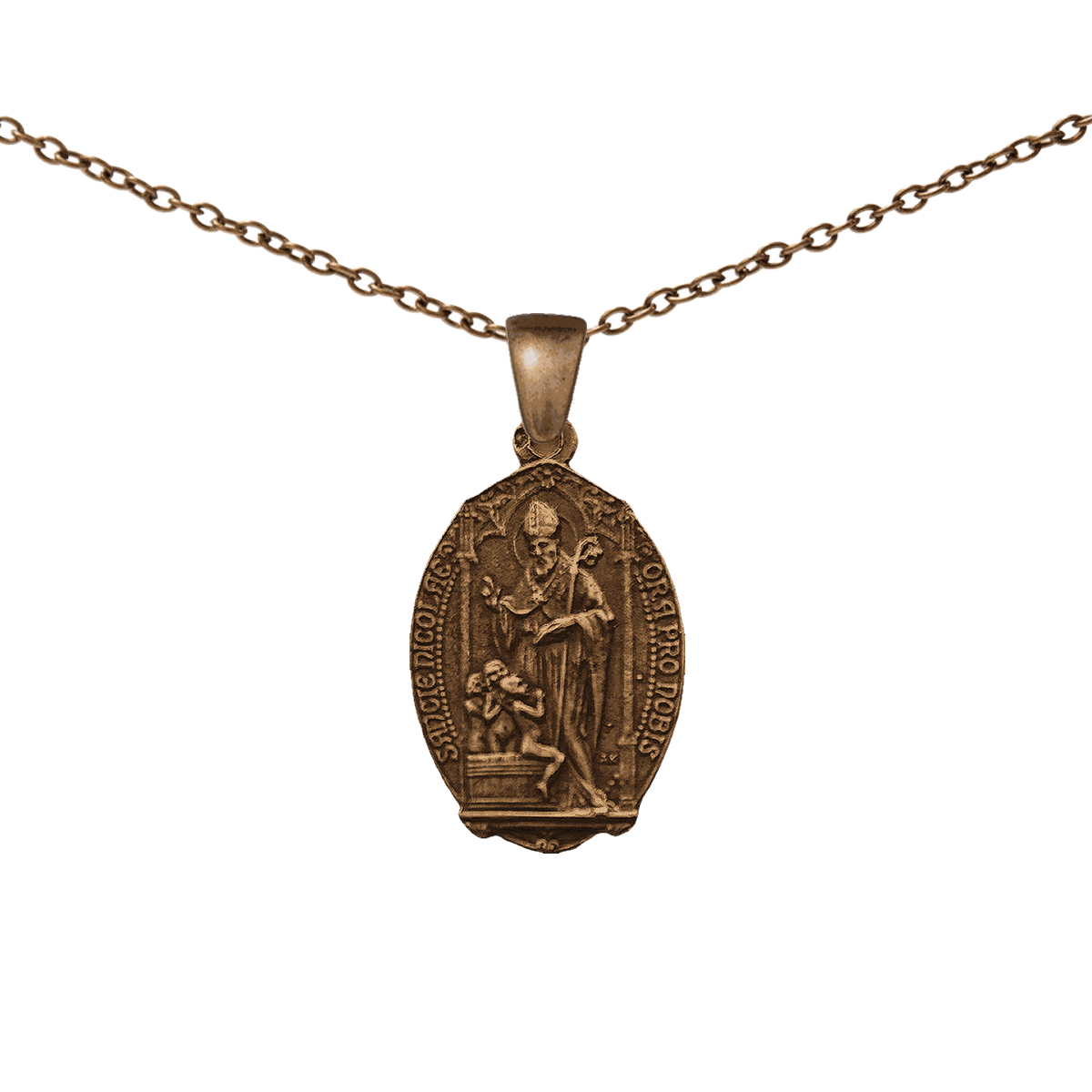 Vintage Bronze St. Nicholas Medal