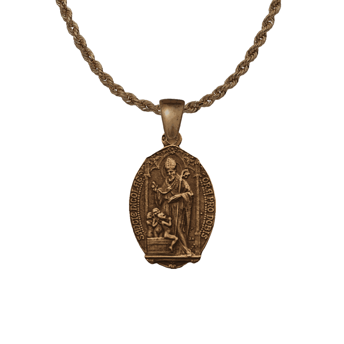 Vintage Bronze St. Nicholas Medal