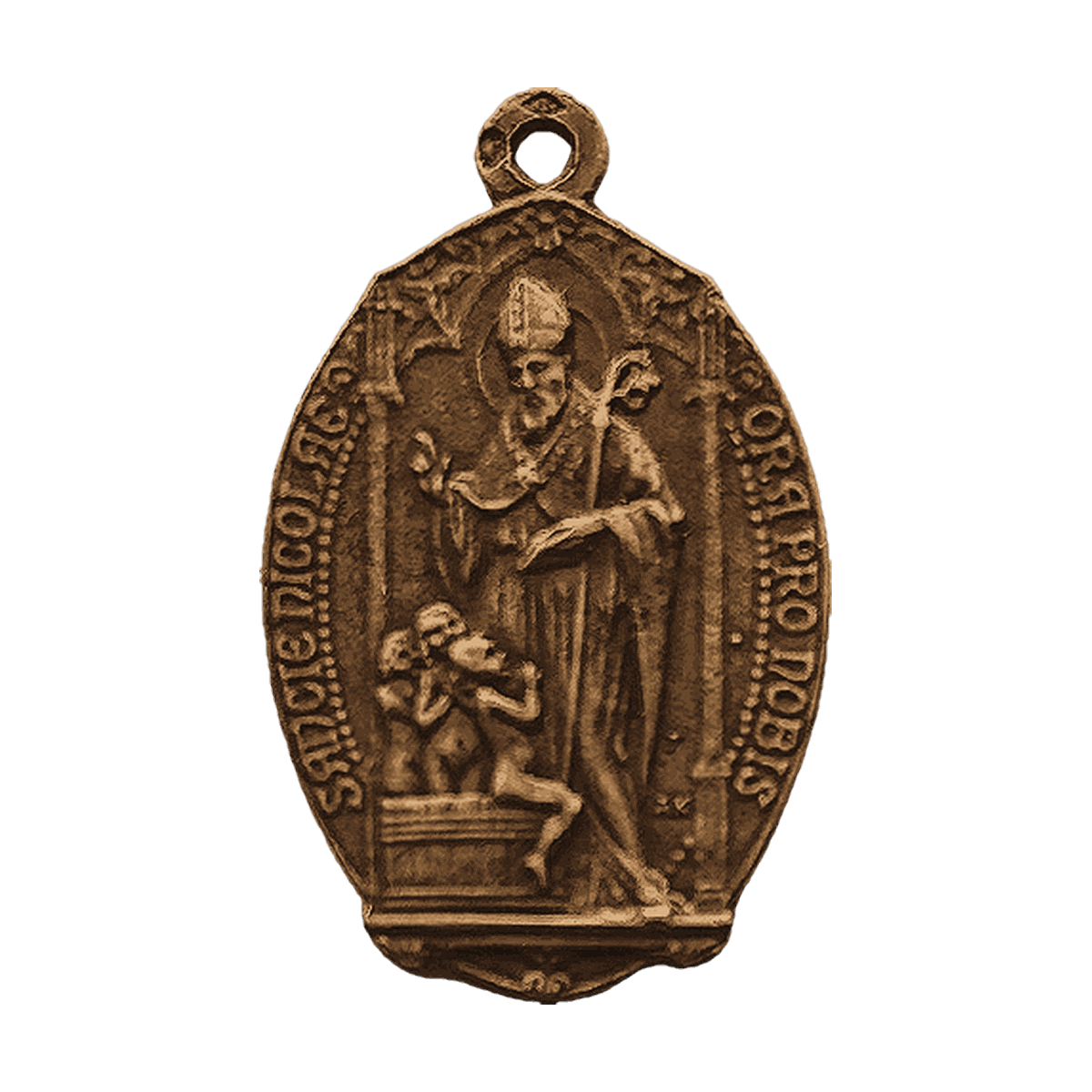 Vintage Bronze St. Nicholas Medal