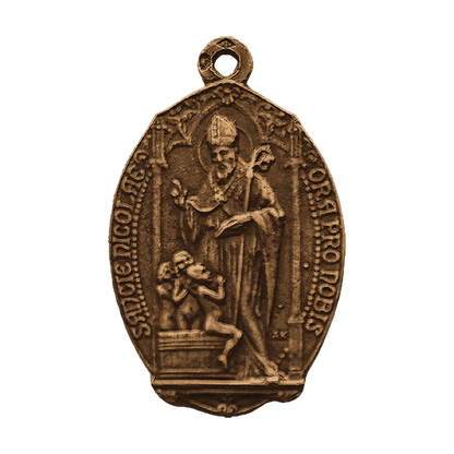 Vintage Bronze St. Nicholas Medal