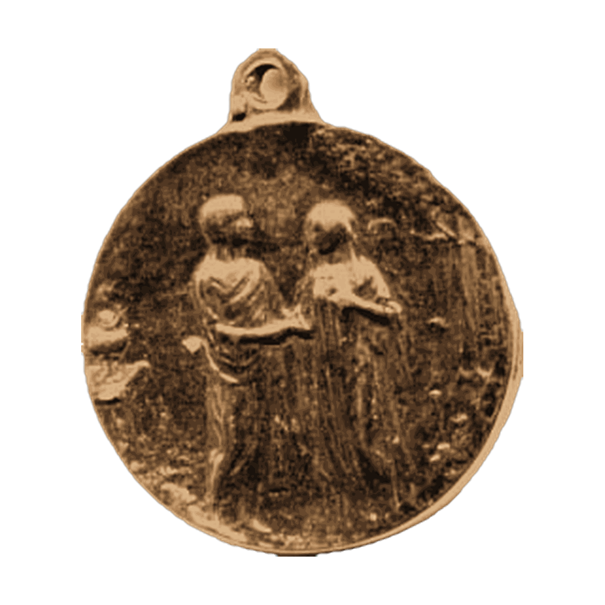 Vintage Bronze Garden of Eden Marriage Medal
