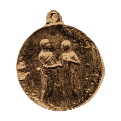 Vintage Bronze Garden of Eden Marriage Medal