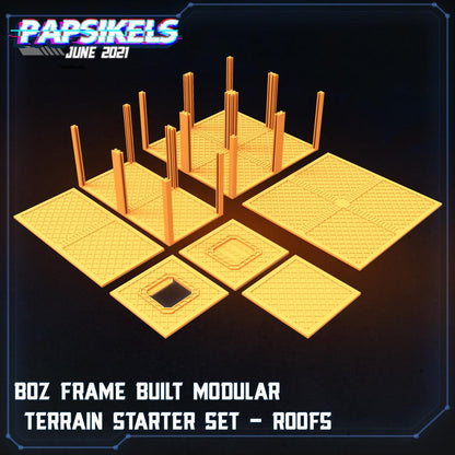 Set de inicio de terreno modular de marco Boz de Papsikels impreso en 3D Alienígenas contra Humanos Parte 2 28 mm 32 mm