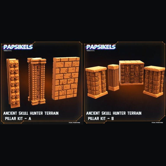 Terreno Modular de Cazador de Cráneos Antiguos Cyberpunk de Papsikels Impreso en 3D - 28mm 32mm