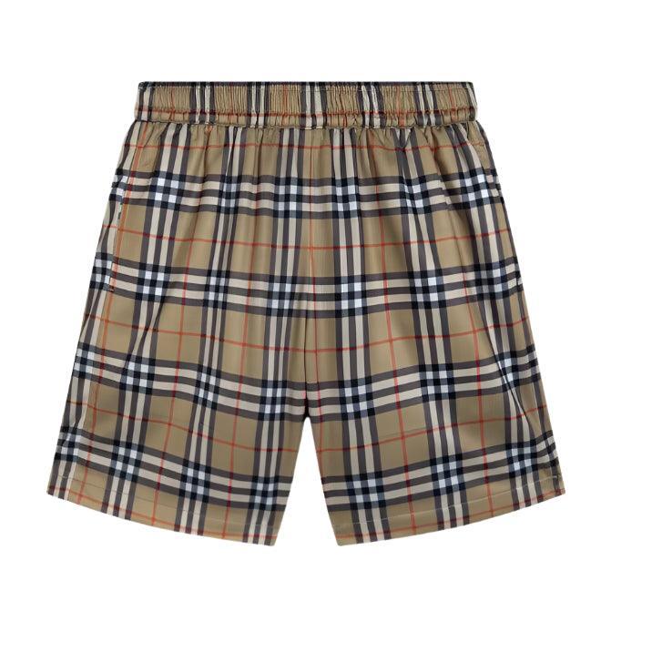 Burberry Men's Striped Cotton Knit Basketball Shorts 'Beige'