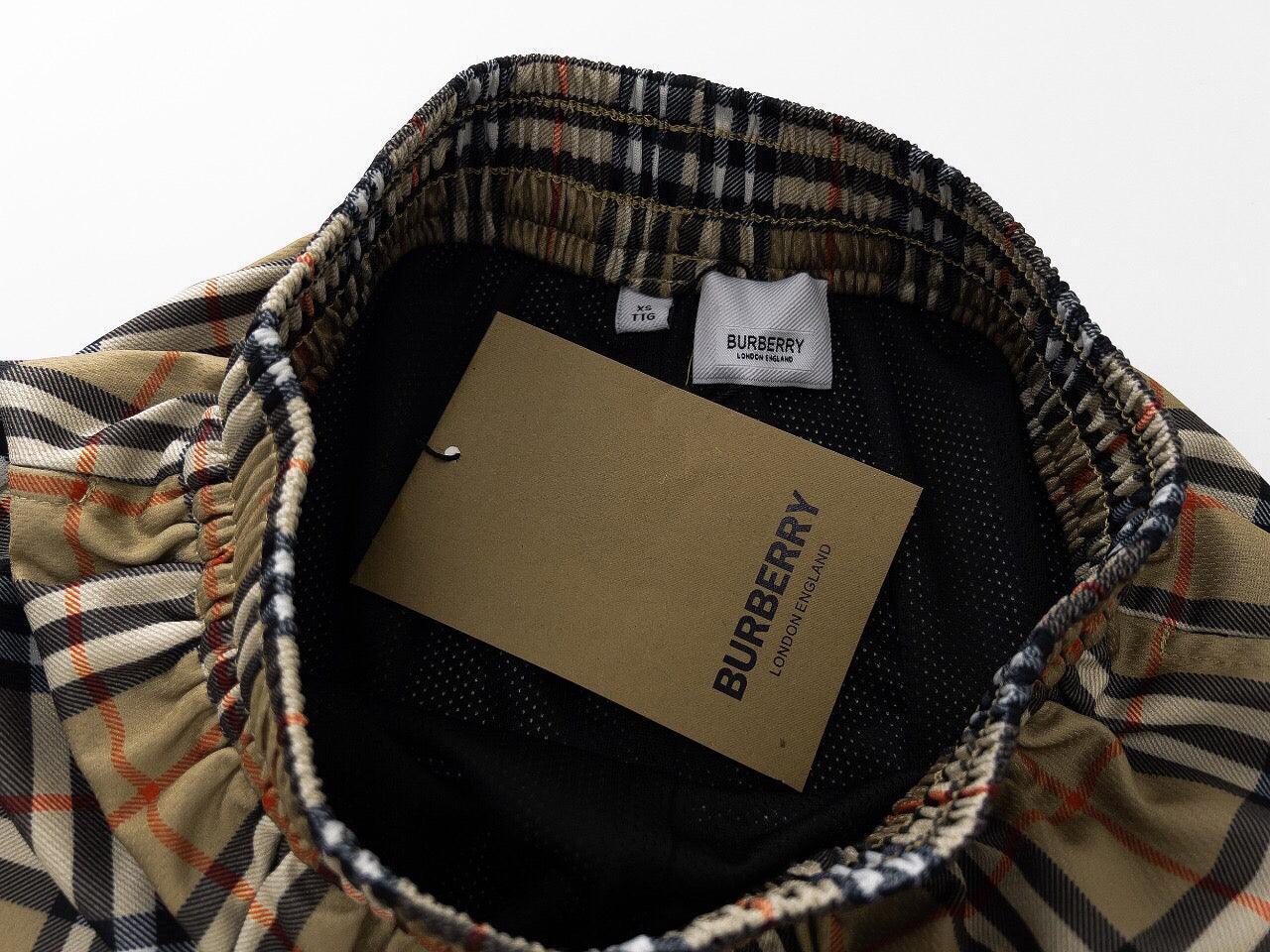 Burberry Men's Striped Cotton Knit Basketball Shorts 'Beige'