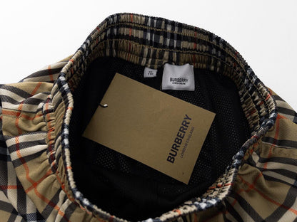 Burberry Men's Striped Cotton Knit Basketball Shorts 'Beige'