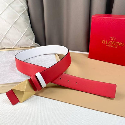 Valentino Garavani One Stud Belt 'Red/White'